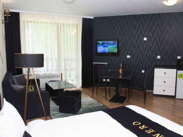 Студио със спалня и кухненски бокс, целогодишен хотел в Пампорово Неро